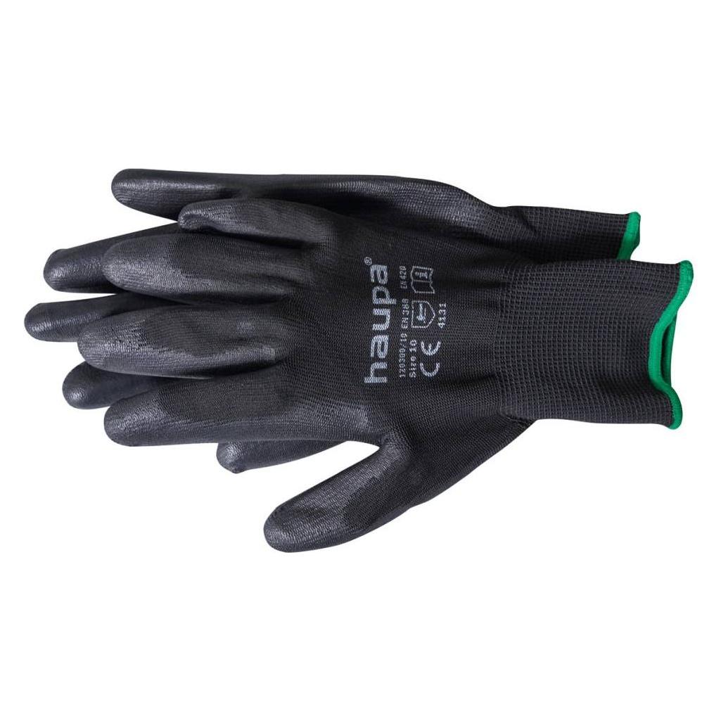Haupa PU-TEXTIL-HANDSCHUH GR.10 SW / 120300/10 1 PAAR 120300/10 (10) (120300/10-Haupa-)