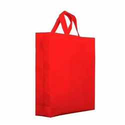 MONOUSO - Vliesstofftasche PREMIUM Kurzen Griffen Rot 25+10x30cm (25 Stück)