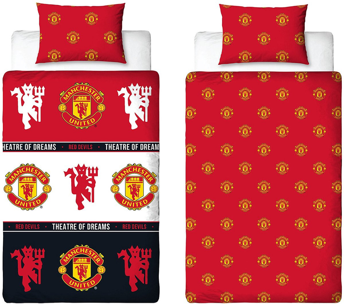 Manchester United Dekbedovertrek voor volwassenen, 140 x 200 cm