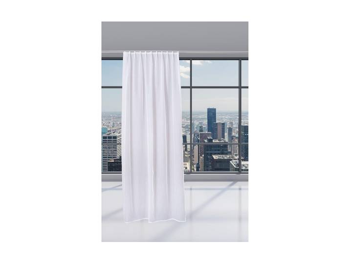 Vorhang Casa Leon Voilette, Tag , weiss (weiß), B:140cm H:245cm, Polyester, Gardinen, Vorhang