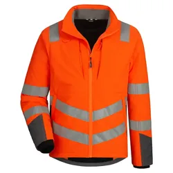 Warnschutz Steppjacke - M - orange/grau