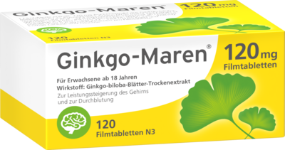 HERMES Arzneimittel GmbH GINKGO-MAREN 120 mg Filmtabletten 120 St 09206677