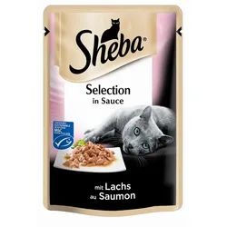 Sheba Streifen Lachs in Sauce | 28x 85g Katzenfutter