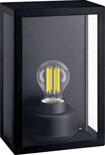 Philips LED Alzor 8720169266414 Außenwandleuchte E27 Schwarz