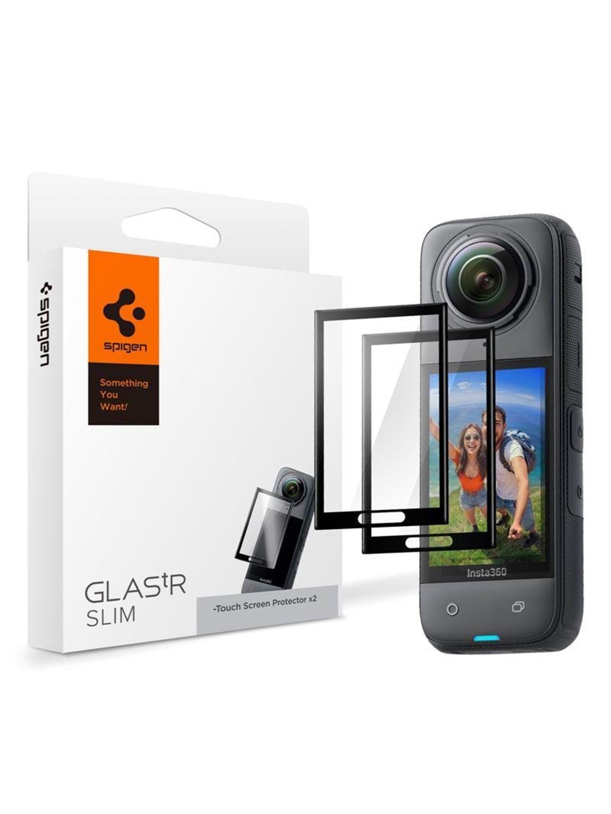 Spigen Glass tR SLIM S2P - black - Insta 360 X4