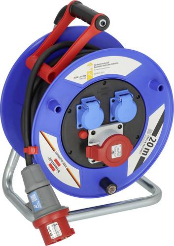 Brennenstuhl 1237990 Kabeltrommel 20m Schwarz CEE-Stecker 16A 5polig