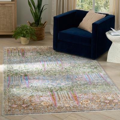 Nourison Quaint Harmony Indoor only Blue Floral Area Rug
