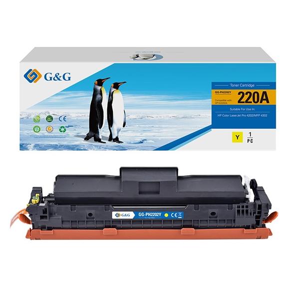 Sagem G&G kompatibel Toner mit HP 220A, yellow, 1800S (Y) (65257057)