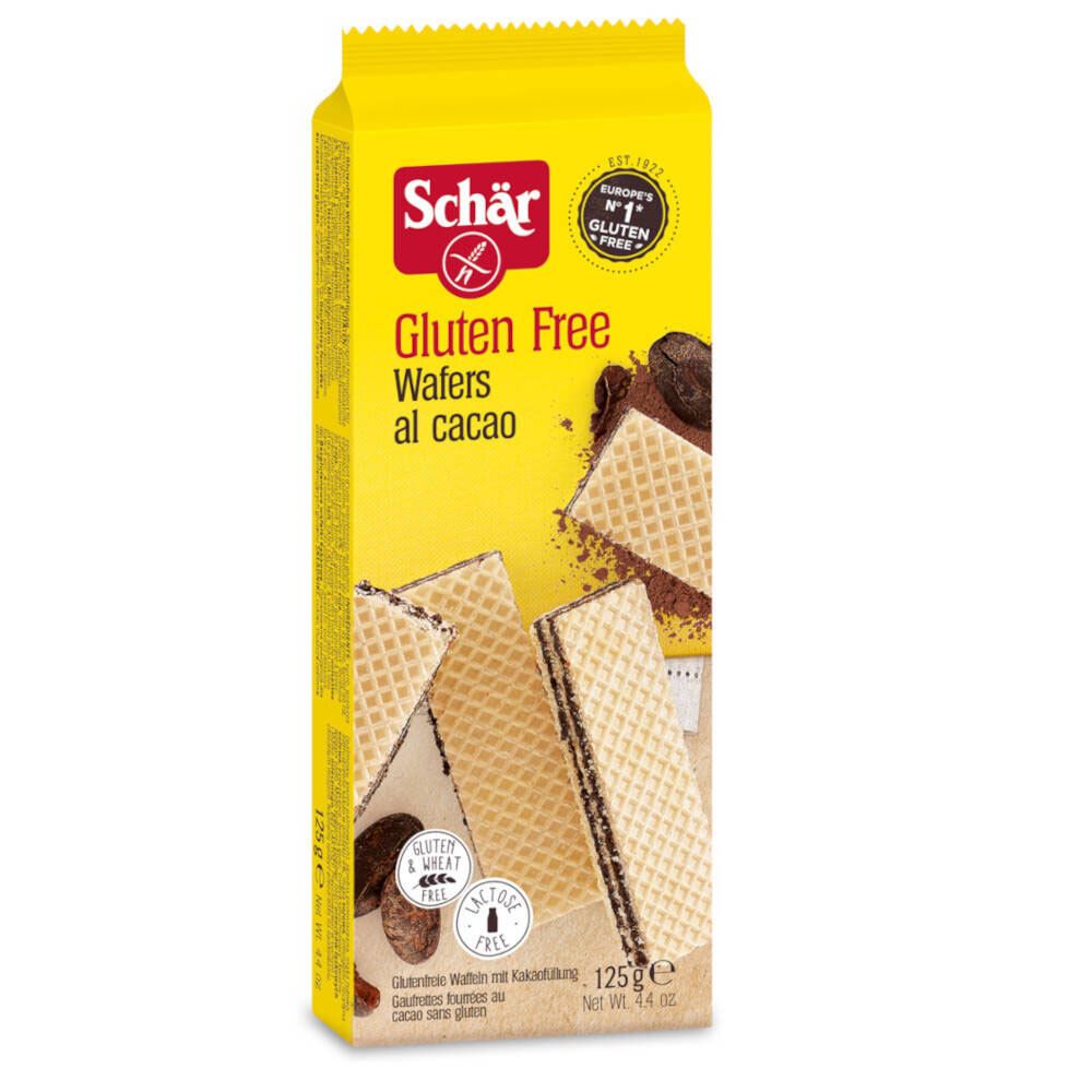 Schär Glutenvrije Cacao-Wafels ok Nlfrendeites 125 g Kekse