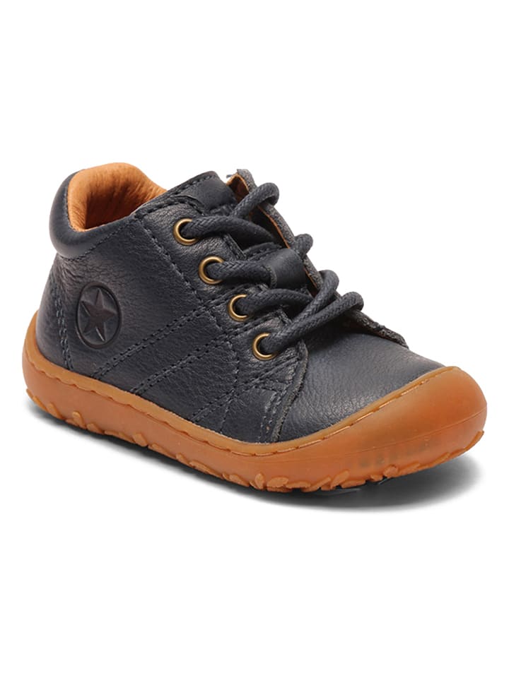bisgaard Leder-Lauflernschuhe in Dunkelblau - 25