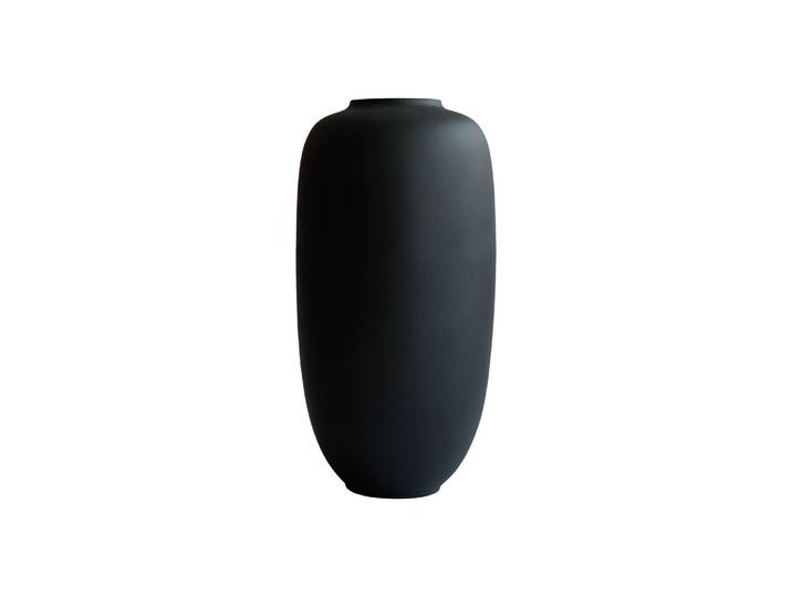 101 COPENHAGEN - Vase Sunao - Noir - Céramique émaillée - Designer Tommy Hyldahl