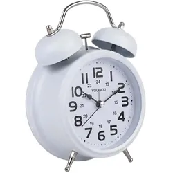 Avizar, Wecker, Analoger Tischwecker für Schlafzimmer Doppelglocke Elegant