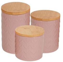 DII Retro Vine Texture Ceramic Canister (Set of 3)