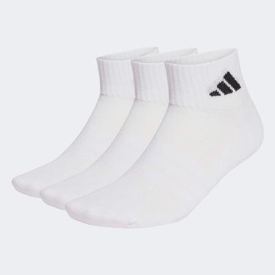 Sportsocken ADIDAS PERFORMANCE "C ESS ANK 3P", Damen, Gr. XXL (49/51), Sockengröße, weiß (weiß, weiß, schwarz), Obermaterial: 57% Baumwolle, 40% Polyester, 2% Elasthan, 1% Polyamid, Socken Sportsocken, Sportsocken, für Fitness und sportliche...