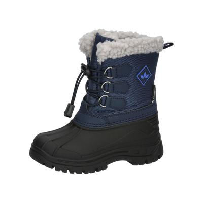 Winterboots LICO "Winterboot Hannes", Kinder, Gr. 27, blau, Synthetik, Schuhe Winterboots