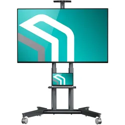 Onkron TV SET ACC MOBILE STAND/32-75"/GRAPHITE TS1571-G (50 kg, 32" - 75"), TV Ständer, Grau