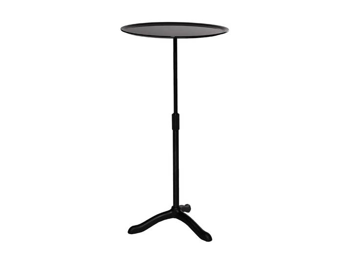 Källemo Table Cassis Ø37 cm Aluminium anodisé noir-noir