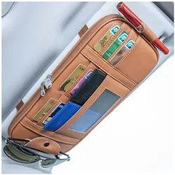 König Design, Sonnenblende Auto, Sonnenblenden Organizer Auto Kfz Sonnenblendentasche Aufbewahrung Kreditkarten
