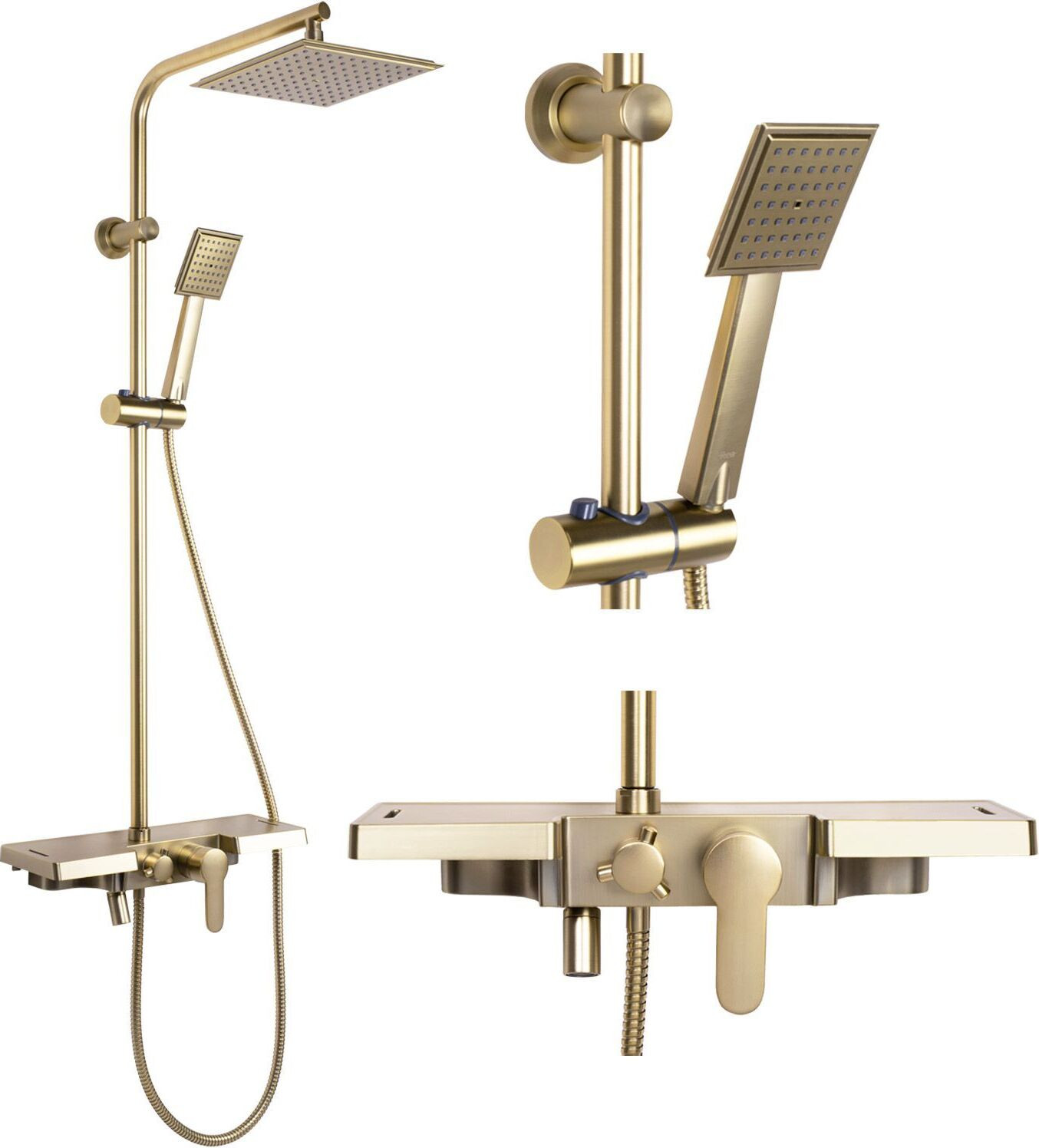 Rea Doucheset Bravo Gold Brush