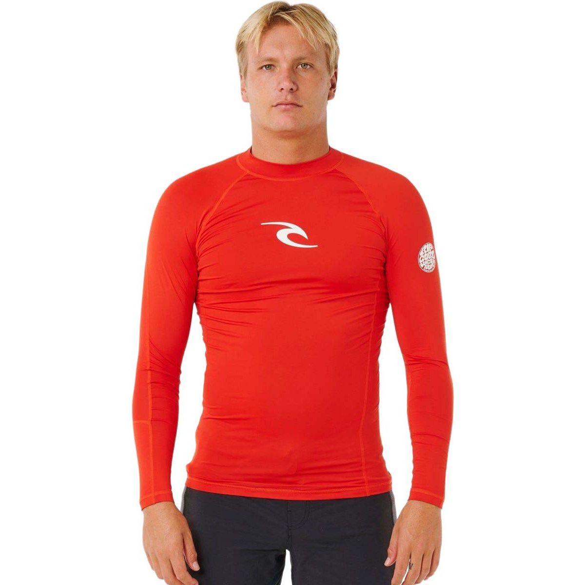 RipCurl Waves UPF Perf Long Sleeve lava red (2374) L 16FMRV-2374-L