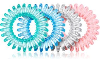 BrushArt Hair Rings elásticos para cabelo Clear Mix 4 un.. Hair Rings