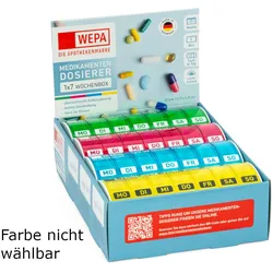 WEPA 1x7 Wochenbox farbig sortiert UV-Schutz+ 1 St