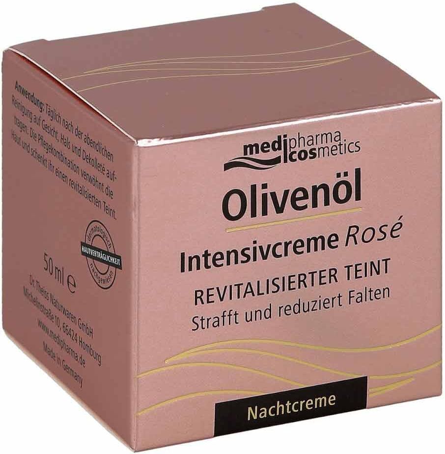 Medipharma Cosmetics Olivenöl Intensivcreme Rose Nachtcreme 50ml