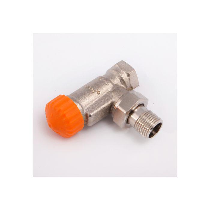 Heimeier Thermostat-Ventilunterteil 3911-02.000 Eck, DN 15, mit automatischer Durchflussregelung