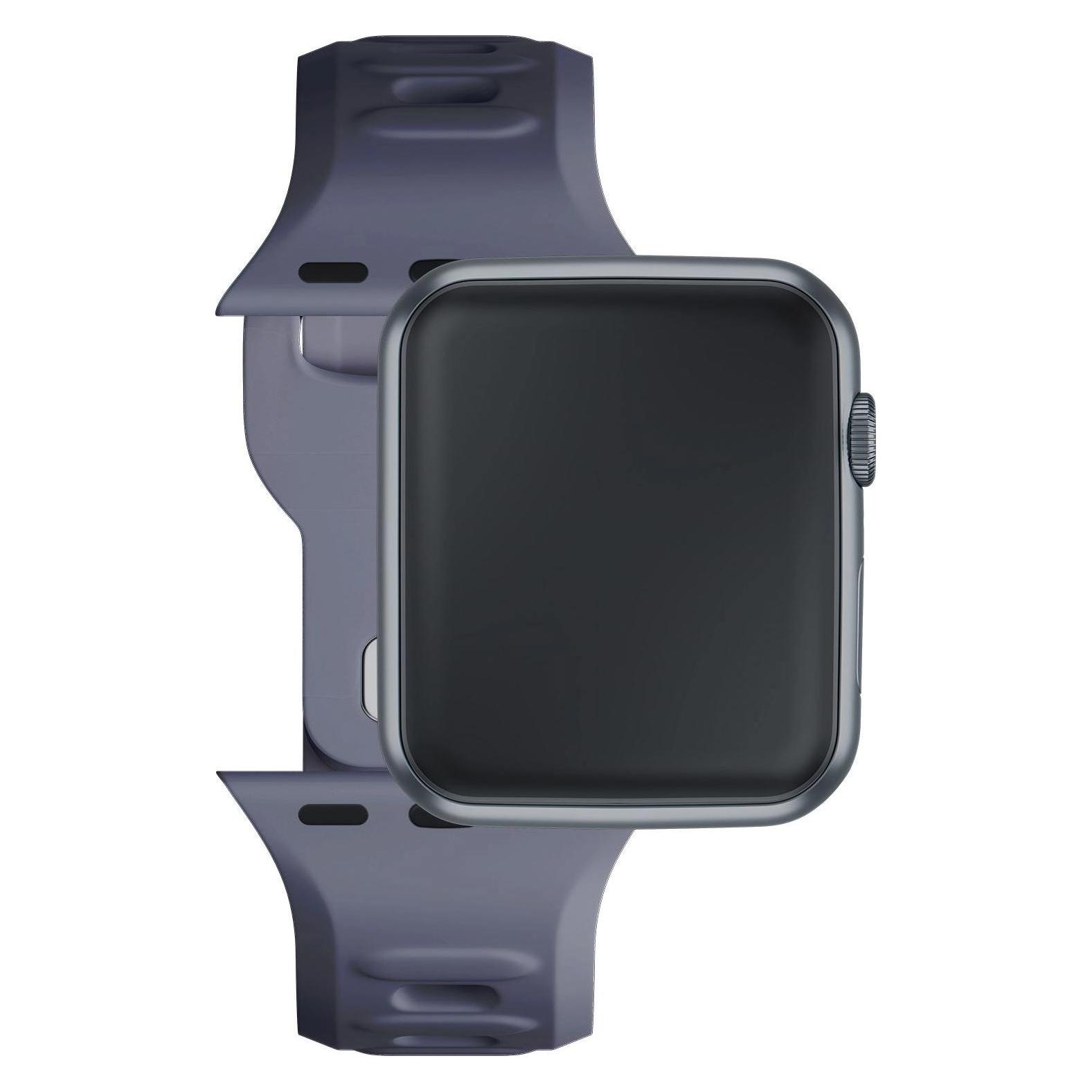 3MK Silicone Watch Strap szary/grey dla Apple Watch 38/40/41mm (Silicone, Stainless Steel) (5903108565615)