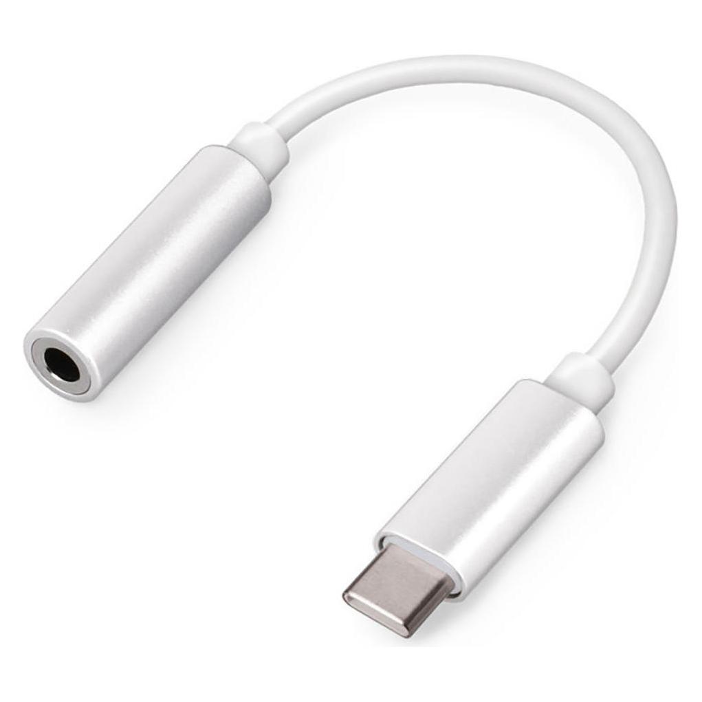 Setty Adapter USB-C - Audiobuchse 3,5mm weiss (TFADAPT002)