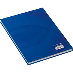 RNK Notizbuch Business blau A5 kariert 96 Blatt Packung mit 4 Stück