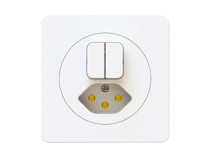 Max Hauri Kleinkombi Schema 3+3 / Typ 13 Gr.1x1 UP Max Hauri weiss