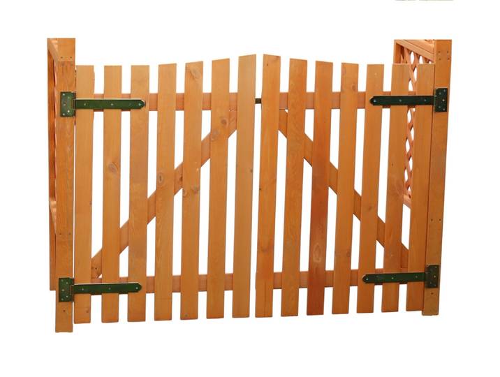 Zaundoppeltür PROMADINO Diana , braun, B:100cm H:100cm, Tore, Zaundoppeltür, für Rosenbogen »Diana«, BxH: 100x100 cm