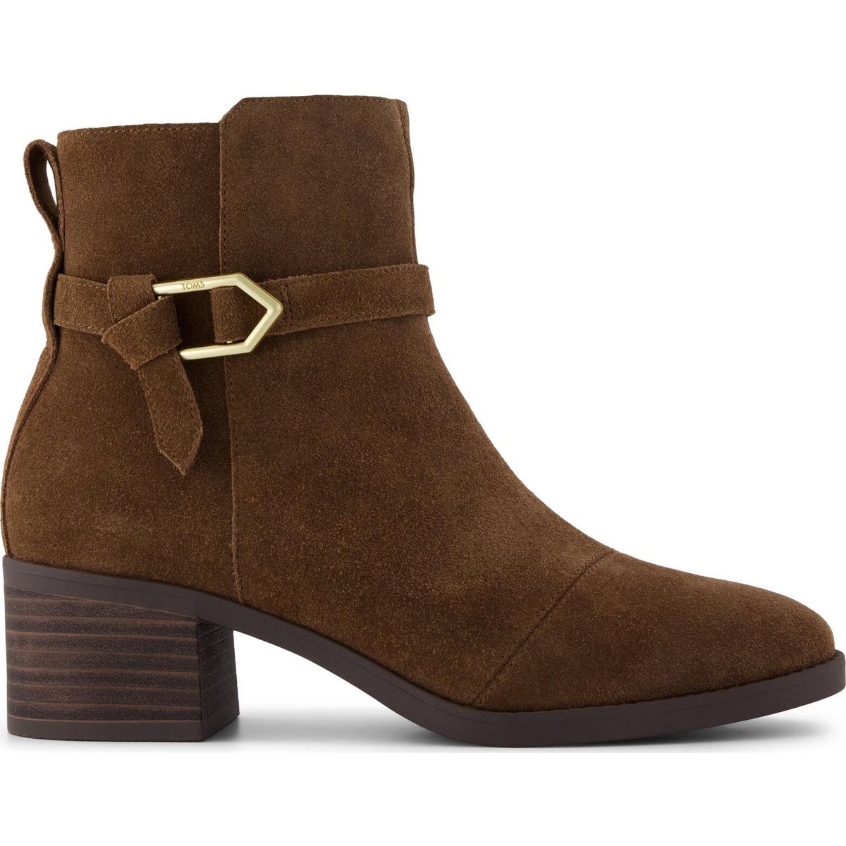 Toms Delilah Buckle dark brown suede 37 10023523-37