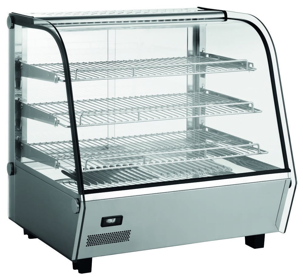 HENDI Warmhoudvitrine met 3 etages, 230V, 1100W