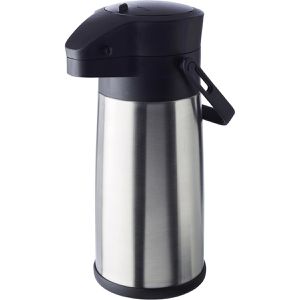 APS Thermoskanne 10915 Budget Pumpkanne, Edelstahl, Pumpkanne, silber, 2,2 Liter