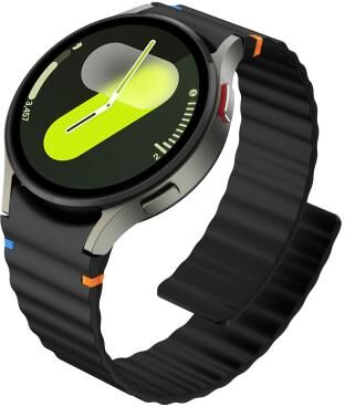 Everyday Crate Samsung Galaxy Watch Magnetic Silicone Watch Band Wavy Grain Replacement Strap For Galaxy Watch 7 6 5 4 black