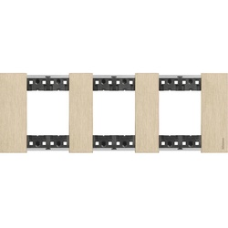 Legrand KA4802M3ZW LivingNow Abdeckrahmen 3x2-modulig in der Farbausführung Gold