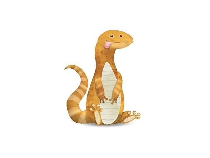 Komar Impression sur toile représentant un adorable animal Lizard - Dimensions : 50 x 70 cm Sans cadre - Pure Boutique
