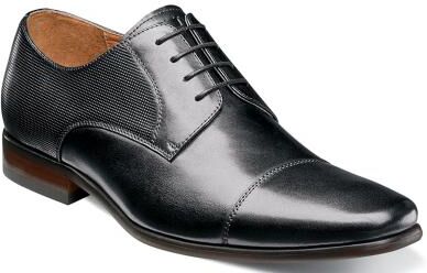 Florsheim Postino Cap Toe Oxford Shoes - Mens 8 Black Oxford D