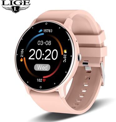 Fusion Finds Bluetooth Smartwatch With Call Function, Fitness Tracker, Waterproof Smart Watch For Android IOS pink