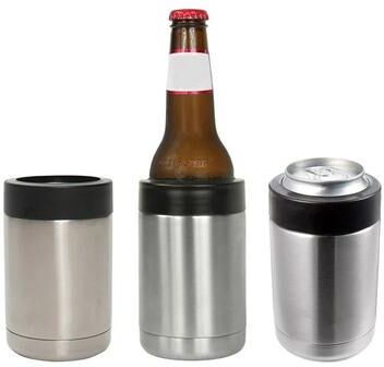Uplifted Finds Stainless Steel Beer Bottle Cooler Double Wall Vacuum Insulated 12oz Slim