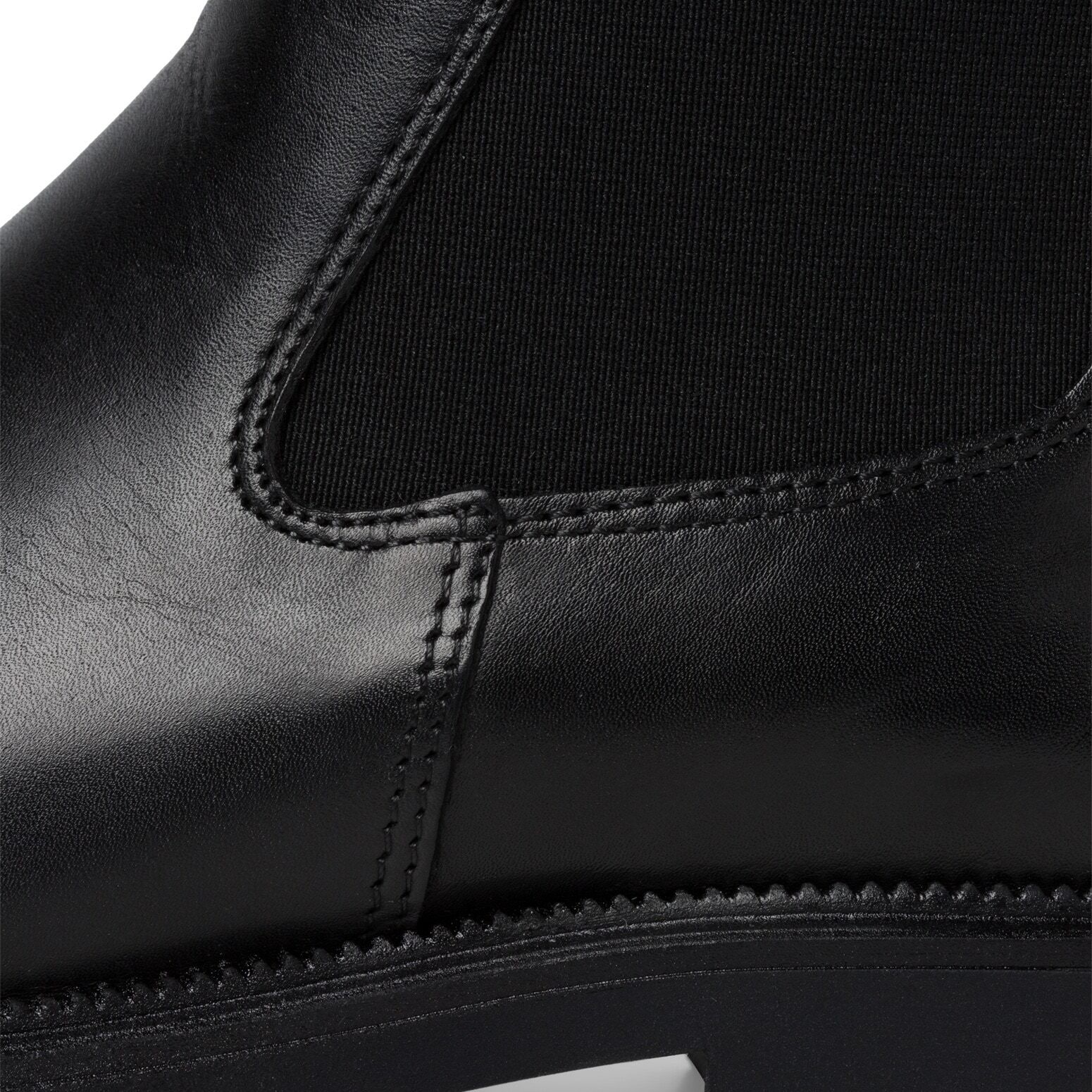 Chelseaboots TAMARIS, Damen, Gr. 40, Textil, schwarz, Leder, schimmernd, unifarben, Basic, Schuhe Chelseaboots, Blockabsatz, Schlupfboots mit beidseitigen Stretcheinsätzen schwarz 40, Textil