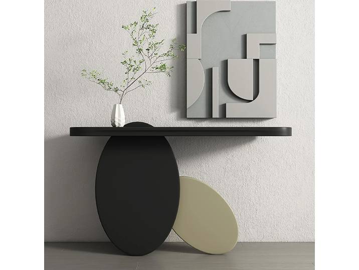 Table d'angle portable élégante, design de beauté, table de couloir unique, console moderne, meubles de table de couloir