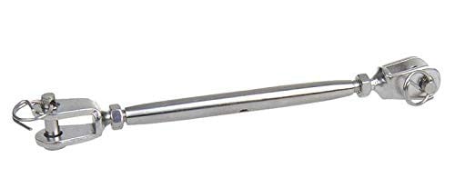 Seilflechter wantenspanner voor zeil M6 RVS 3 mm
