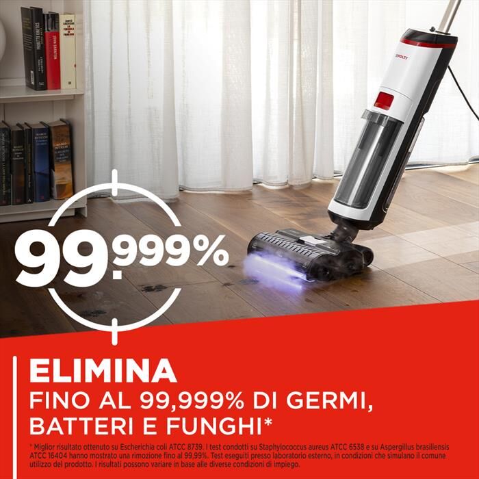 Polti Lavapavimenti Aspira/lava/igienizzarollysteam Wd10-bianco/nero