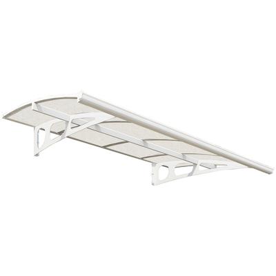 Vordach PALRAM - CANOPIA "Bordeaux 2230", weiß, B:223,5cm H:33cm T:139cm, Polycarbonat (PC), Stahl, Vordächer, BxT: 223x139 cm