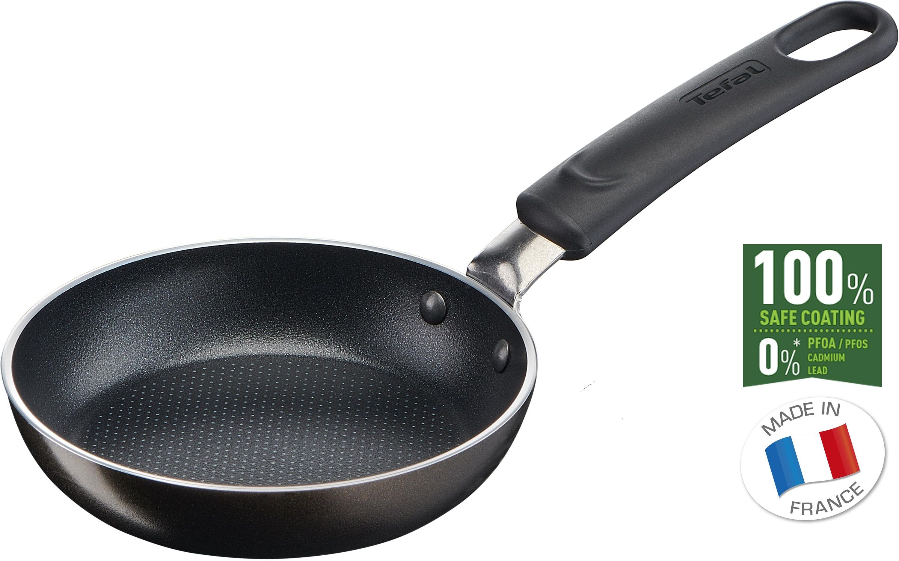 Bratpfanne TEFAL "Simple Cook 12cm", schwarz, Ø:12cm, Pfannen, Bratpfanne schwarz Ø 12cm
