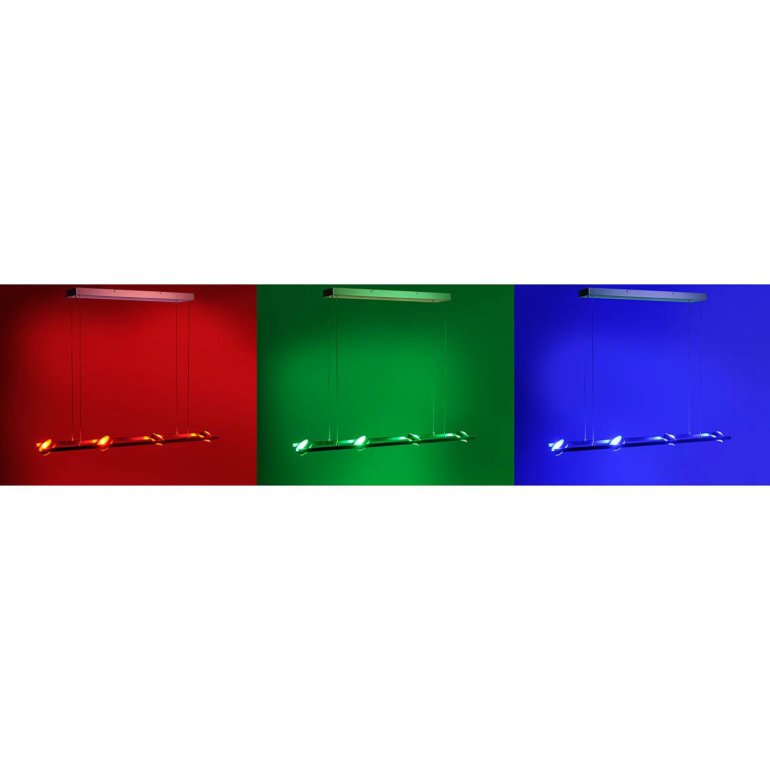home24 LED-hanglamp Opti zilver B: 98 cm, D: 100 cm, H: 13 cm