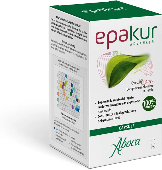 ABOCA SpA SOCIETA' AGRICOLA Aboca, Epakur Advanced, 50 Capsule